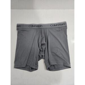 Calvin Klein Men's Logo Waistband Soft Gray Trunks Underwear Size M
